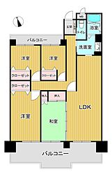 パブリコーポ高陽 4LDKの間取図画像