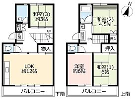 UR花山東 0024-0303 ｜ 兵庫県神戸市北区花山東町（賃貸マンション3LDK・3階・80.46㎡） その2