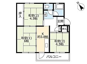 UR明石舞子 0C06-0504 ｜ 兵庫県神戸市垂水区狩口台1丁目（賃貸マンション3K・5階・45.84㎡） その2