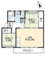 URひよどり台  ｜ 兵庫県神戸市北区ひよどり台1丁目（賃貸マンション2LDK・5階・52.38㎡） その2