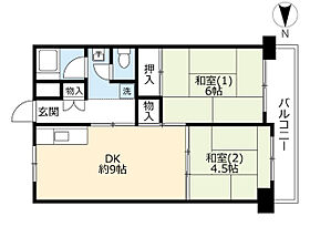 UR大開  ｜ 大阪府大阪市福島区大開4丁目（賃貸マンション1LDK・4階・49.18㎡） その2