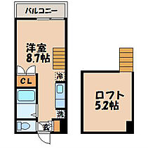 ウィステリア壱番館（十人町） 208 ｜ 長崎県長崎市十人町2-22（賃貸アパート1R・2階・19.84㎡） その2