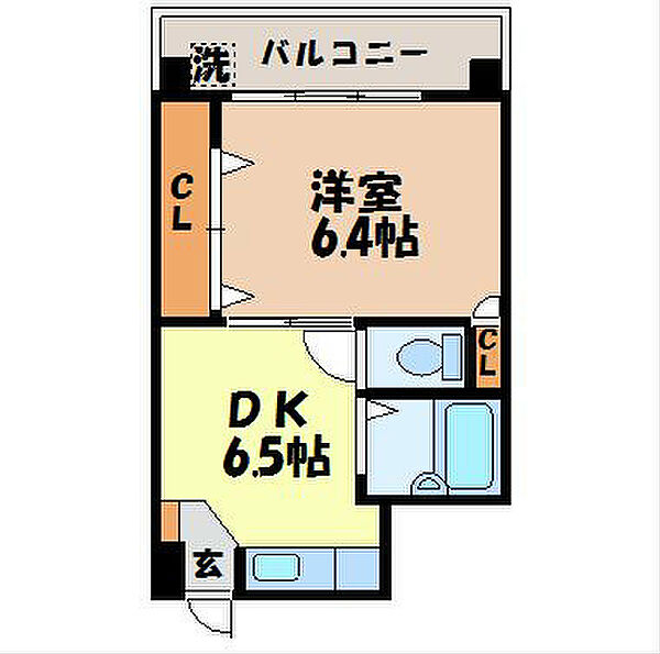 K’s平野町（平野町） 404｜長崎県長崎市平野町(賃貸マンション1DK・4階・31.68㎡)の写真 その2