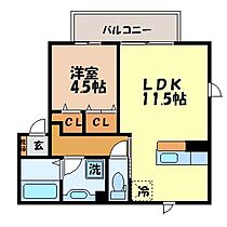 ヴェルジェ矢上 201 ｜ 長崎県長崎市矢上町51-8（賃貸アパート1LDK・2階・42.14㎡） その2