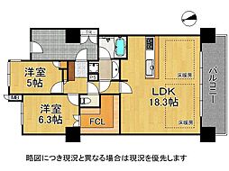 セントラルレジデンス城東シティタワー　中古マンション 2SLDKの間取り