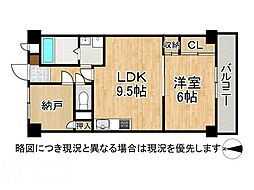 サントピア西九条ニッサンハイツ 1SLDKの間取図画像