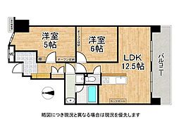 ディオ・フェルティ旭公園 2LDKの間取図画像