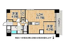 今福スカイハイツ 3LDKの間取図画像