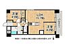 間取り：全居室収納付きの3LDK。6帖洋室・4.5帖洋室を備え、ご家族でもゆとりある暮らしを実現します。インプラスの設置で外のお供しっかり抑えます！