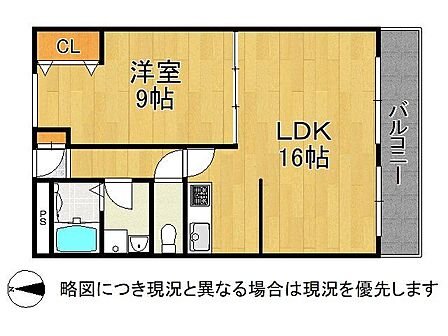 1LDK 間取り