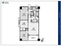 グランボア四葉の丘 3LDKの間取り