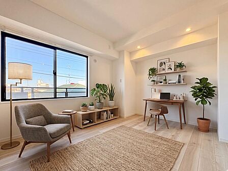 【配置してある家具や小物はCGによるイメージです。】【Bedroom】居室