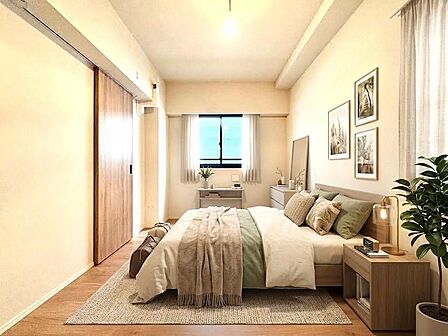 【配置してある家具や小物はCGによるイメージです。】【Bedroom】居室