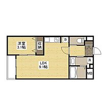 広島県福山市引野町１丁目（賃貸マンション1LDK・3階・29.89㎡） その1