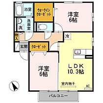 広島県福山市川口町１丁目（賃貸アパート2LDK・2階・55.44㎡） その2