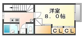 広島県福山市南蔵王町４丁目（賃貸アパート1K・2階・26.49㎡） その2