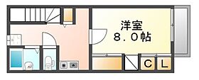 広島県福山市三吉町５丁目（賃貸アパート1K・2階・26.08㎡） その2