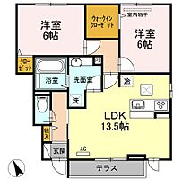 広島県福山市東川口町５丁目（賃貸アパート2LDK・1階・62.80㎡） その2