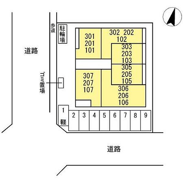 広島県福山市御門町１丁目(賃貸アパート1LDK・1階・43.53㎡)の写真 その3