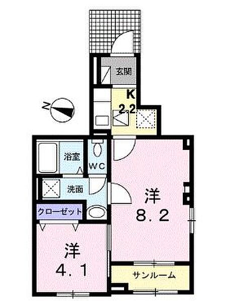 広島県福山市引野町２丁目(賃貸アパート1SK・1階・37.98㎡)の写真 その3