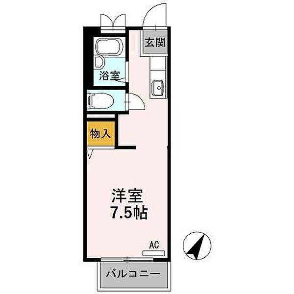 広島県尾道市高須町(賃貸アパート1R・3階・20.90㎡)の写真 その3