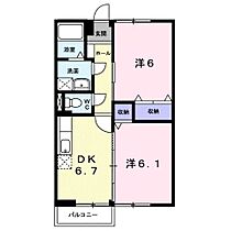 岡山県井原市高屋町２丁目（賃貸アパート2DK・2階・47.23㎡） その2