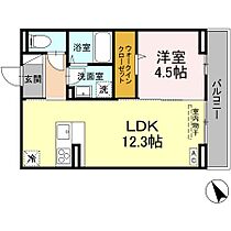 広島県福山市花園町２丁目（賃貸アパート1LDK・1階・40.28㎡） その2