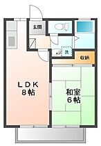 広島県福山市南蔵王町６丁目（賃貸アパート1LDK・1階・35.92㎡） その2