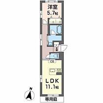 広島県福山市霞町１丁目（賃貸マンション1LDK・1階・46.47㎡） その2