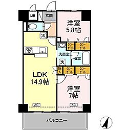 間取図画像 2LDK
