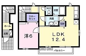 広島県福山市西深津町６丁目（賃貸アパート1LDK・2階・48.12㎡） その2