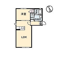 広島県福山市草戸町２丁目（賃貸アパート1LDK・1階・40.41㎡） その2