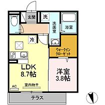 広島県福山市港町２丁目（賃貸アパート1LDK・1階・35.30㎡） その2