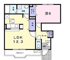 岡山県井原市下出部町（賃貸アパート1LDK・1階・45.99㎡） その1