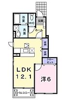 岡山県井原市西江原町（賃貸アパート1LDK・1階・45.72㎡） その2