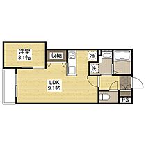 広島県福山市西町２丁目（賃貸マンション1LDK・3階・29.30㎡） その2