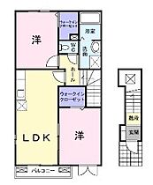 広島県福山市駅家町大字上山守（賃貸アパート2LDK・2階・54.85㎡） その2