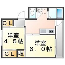 岡山県都窪郡早島町早島（賃貸マンション2K・5階・33.51㎡） その1