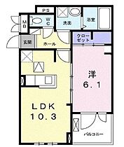 広島県福山市新涯町４丁目（賃貸アパート1LDK・1階・40.13㎡） その2