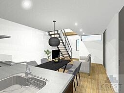 JR山陽本線 東福山駅 徒歩24分の賃貸テラスハウス 1階3LDKのリビング/ダイニング