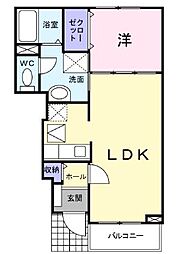 セレノ 1LDKの間取図画像