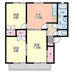 コーポアンダンテ 3DKの間取図画像