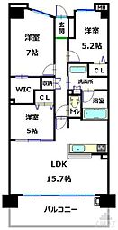ポレスター東桜町ザ・レジデンス 3LDKの間取図画像