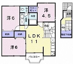 広島県福山市川口町１丁目（賃貸アパート3LDK・2階・65.57㎡） その2