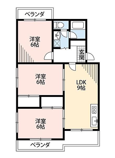 すぎやパークハイツ 107｜静岡県掛川市杉谷2丁目(賃貸マンション3LDK・1階・56.52㎡)の写真 その2