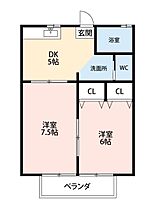 グランドステージ 201 ｜ 静岡県掛川市沖之須54-1（賃貸アパート2DK・2階・39.73㎡） その2