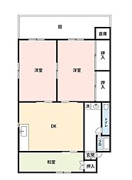セジュール21C 3DKの間取図画像