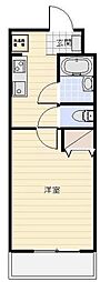 エザンス 1Kの間取図画像