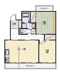 パールマンションITO 3DKの間取図画像