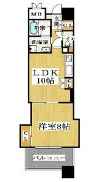 大阪府大阪市中央区島之内2丁目(賃貸マンション1LDK・1階・40.55㎡)の写真 その2